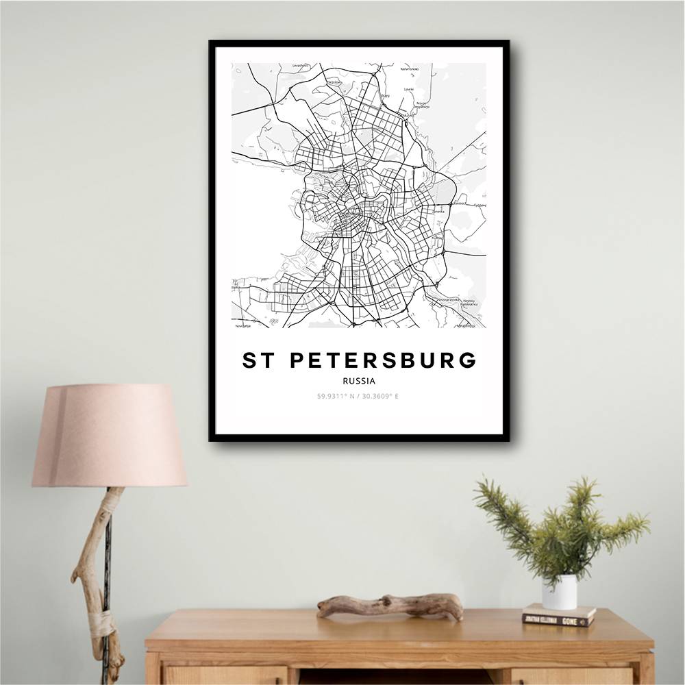 St Petersburg City Map