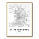 St Petersburg City Map