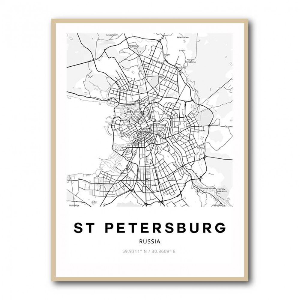 St Petersburg City Map