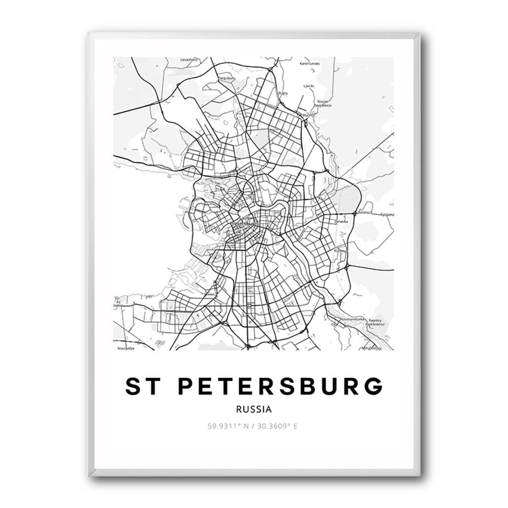 St Petersburg City Map