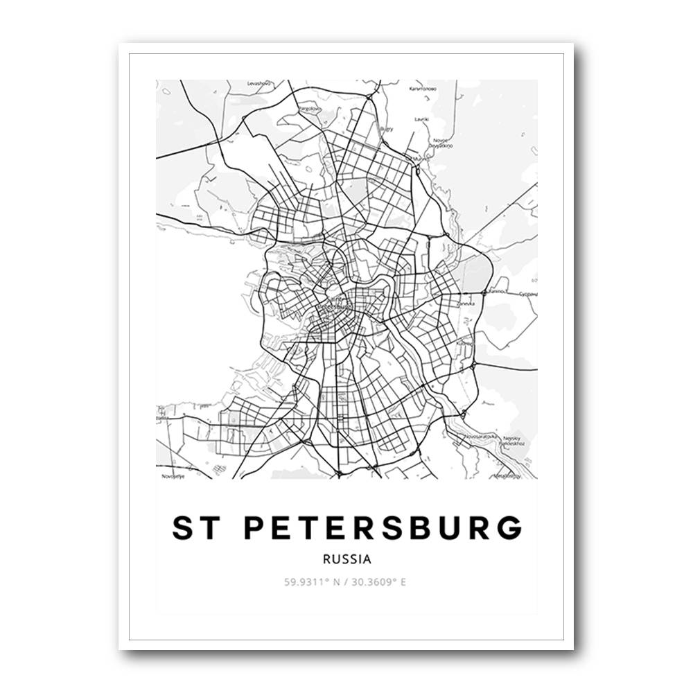 St Petersburg City Map