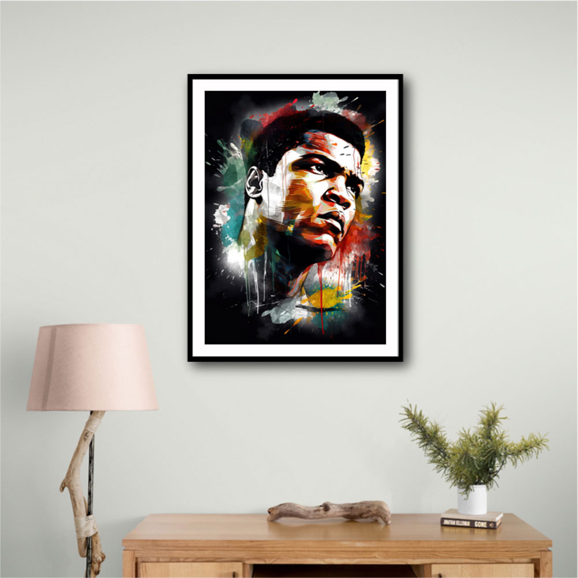 Muhammad Ali Graffiti Style Wall Art