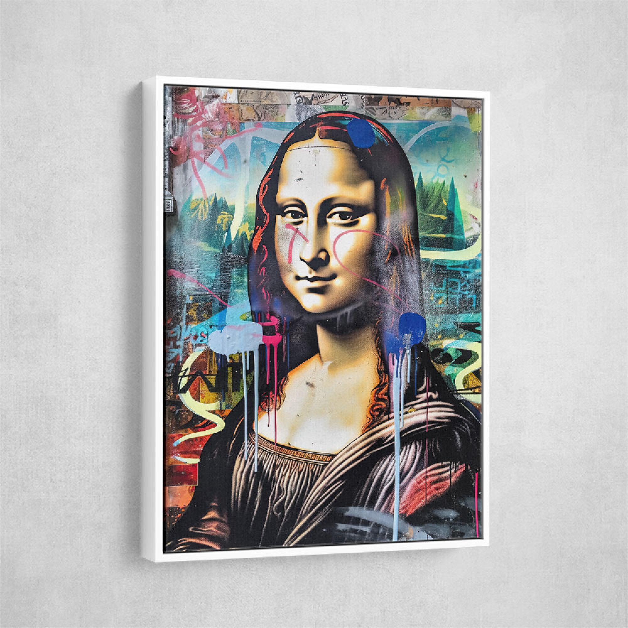 Mona Lisa Graffiti Style Wall Art