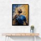 Karim Benzema Abstract Portrait Wall Art