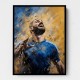 Karim Benzema Abstract Portrait Wall Art