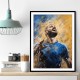 Karim Benzema Abstract Portrait Wall Art