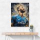 Karim Benzema Abstract Portrait 2 Wall Art