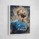 Karim Benzema Abstract Portrait 2 Wall Art