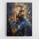 Karim Benzema Abstract Portrait 3 Wall Art