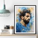 Salah Abstract Portrait Wall Art