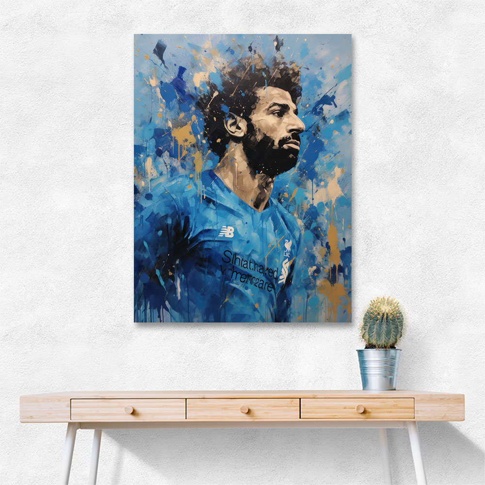 Salah Abstract Portrait 2 Wall Art