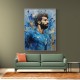 Salah Abstract Portrait 2 Wall Art