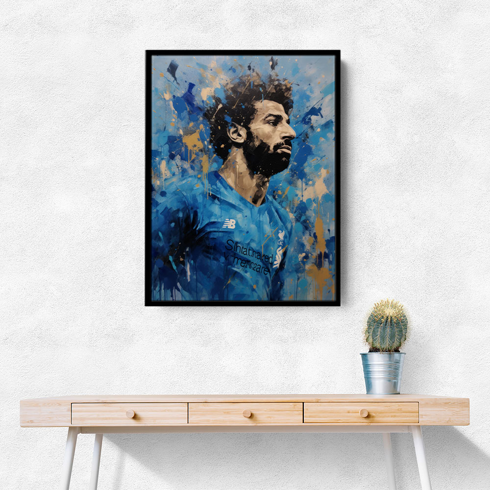 Salah Abstract Portrait 2 Wall Art