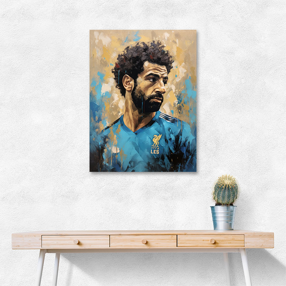 Salah Abstract Portrait 3 Wall Art