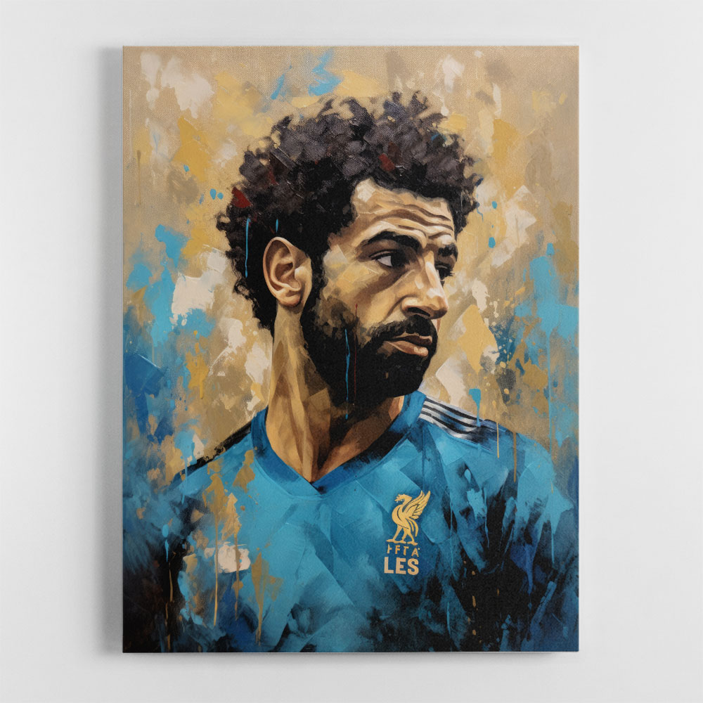 Salah Abstract Portrait 3 Wall Art