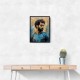 Salah Abstract Portrait 3 Wall Art