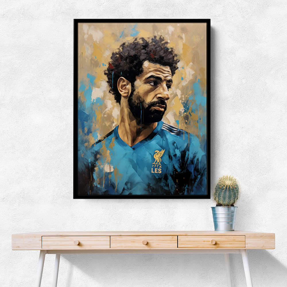 Salah Abstract Portrait 3 Wall Art