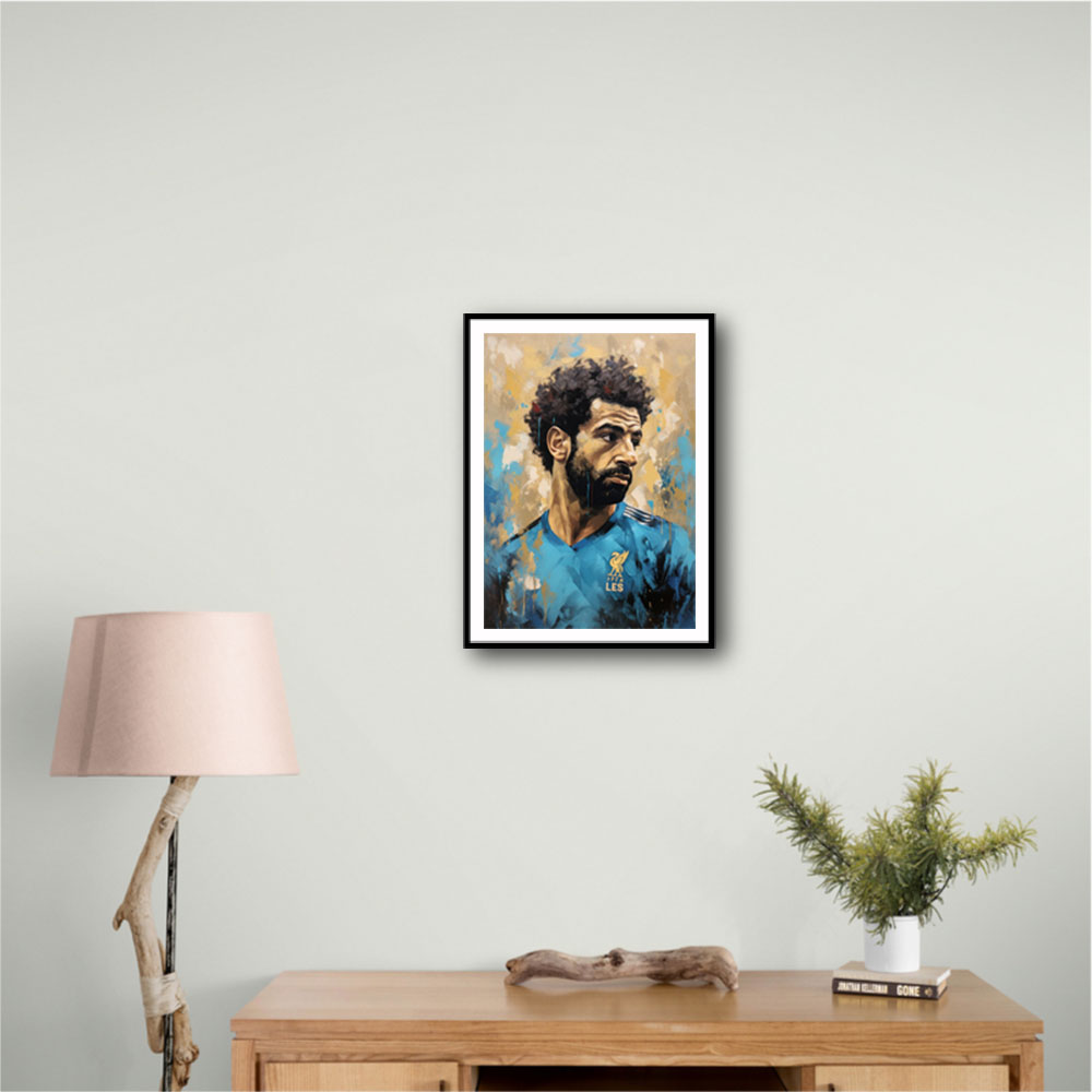 Salah Abstract Portrait 3 Wall Art