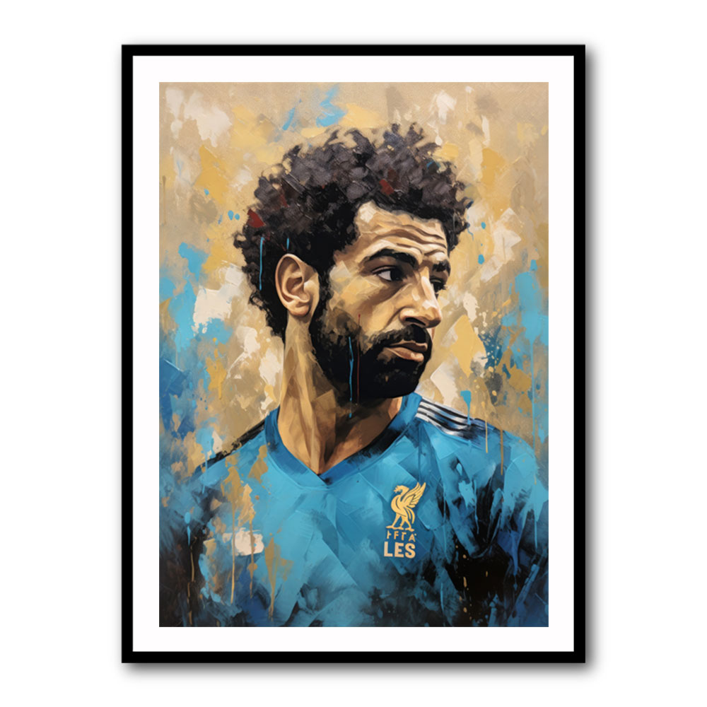 Salah Abstract Portrait 3 Wall Art