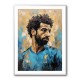 Salah Abstract Portrait 3 Wall Art