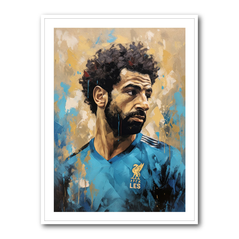 Salah Abstract Portrait 3 Wall Art