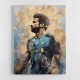 Salah Abstract Portrait 4 Wall Art