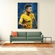 Neymar Abstract Portrait Wall Art