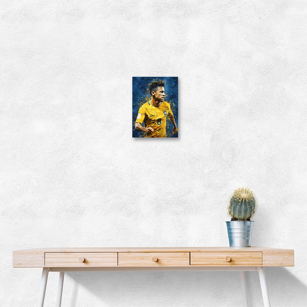 Neymar Abstract Portrait Wall Art