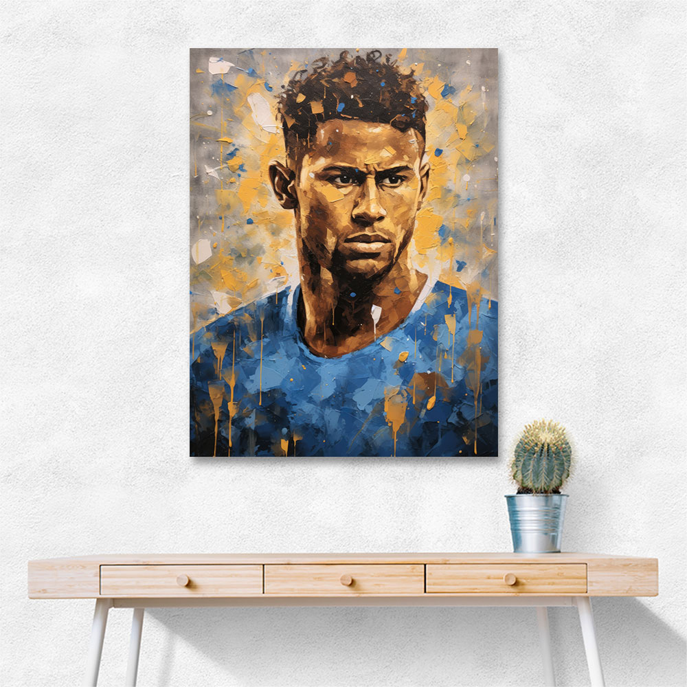 Neymar Abstract Portrait 2 Wall Art