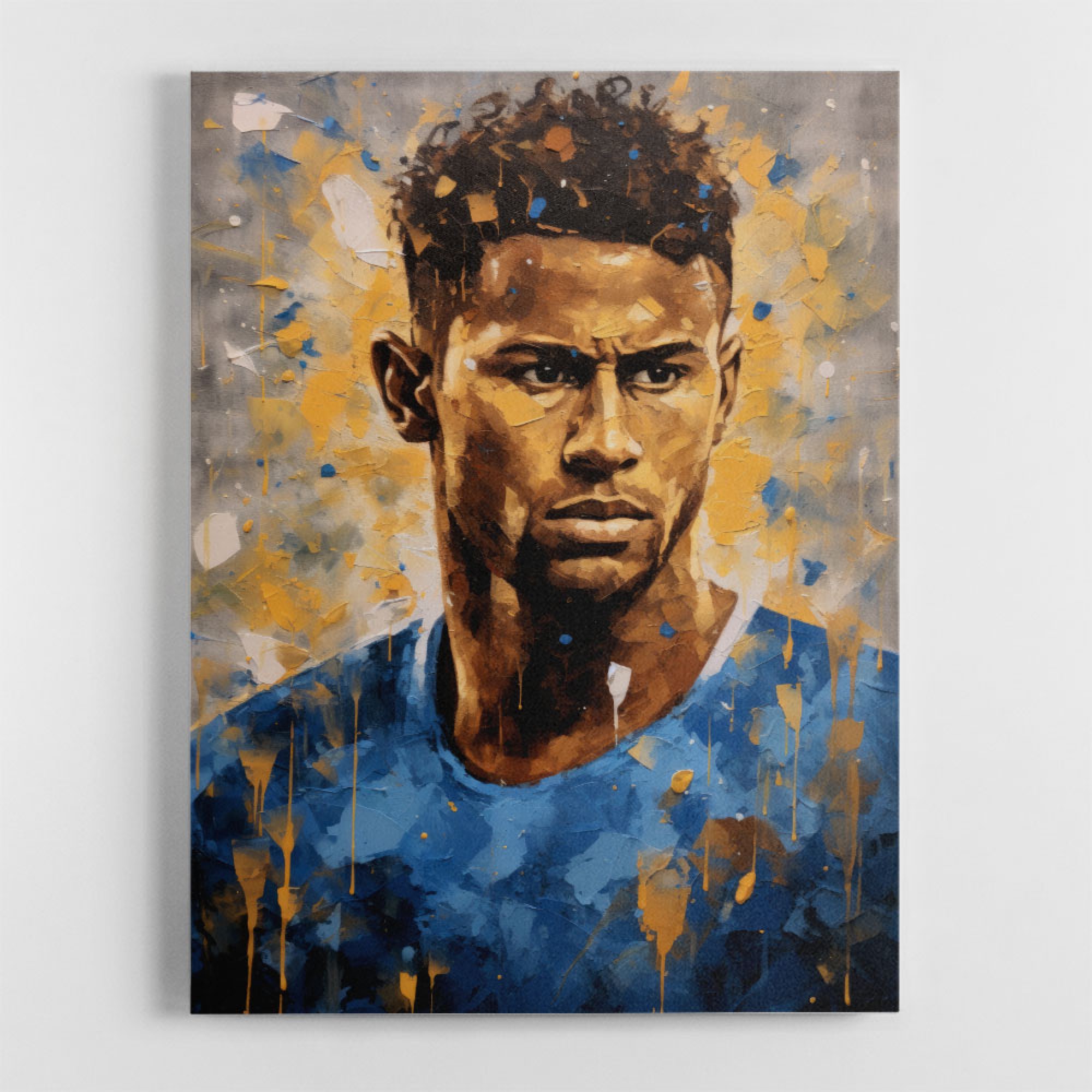 Neymar Abstract Portrait 2 Wall Art