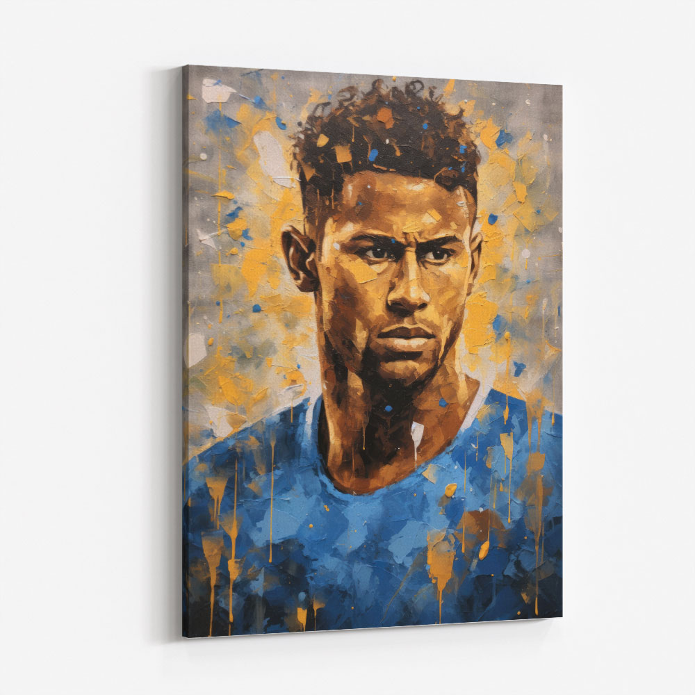 Neymar Abstract Portrait 2 Wall Art