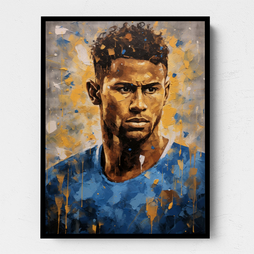 Neymar Abstract Portrait 2 Wall Art