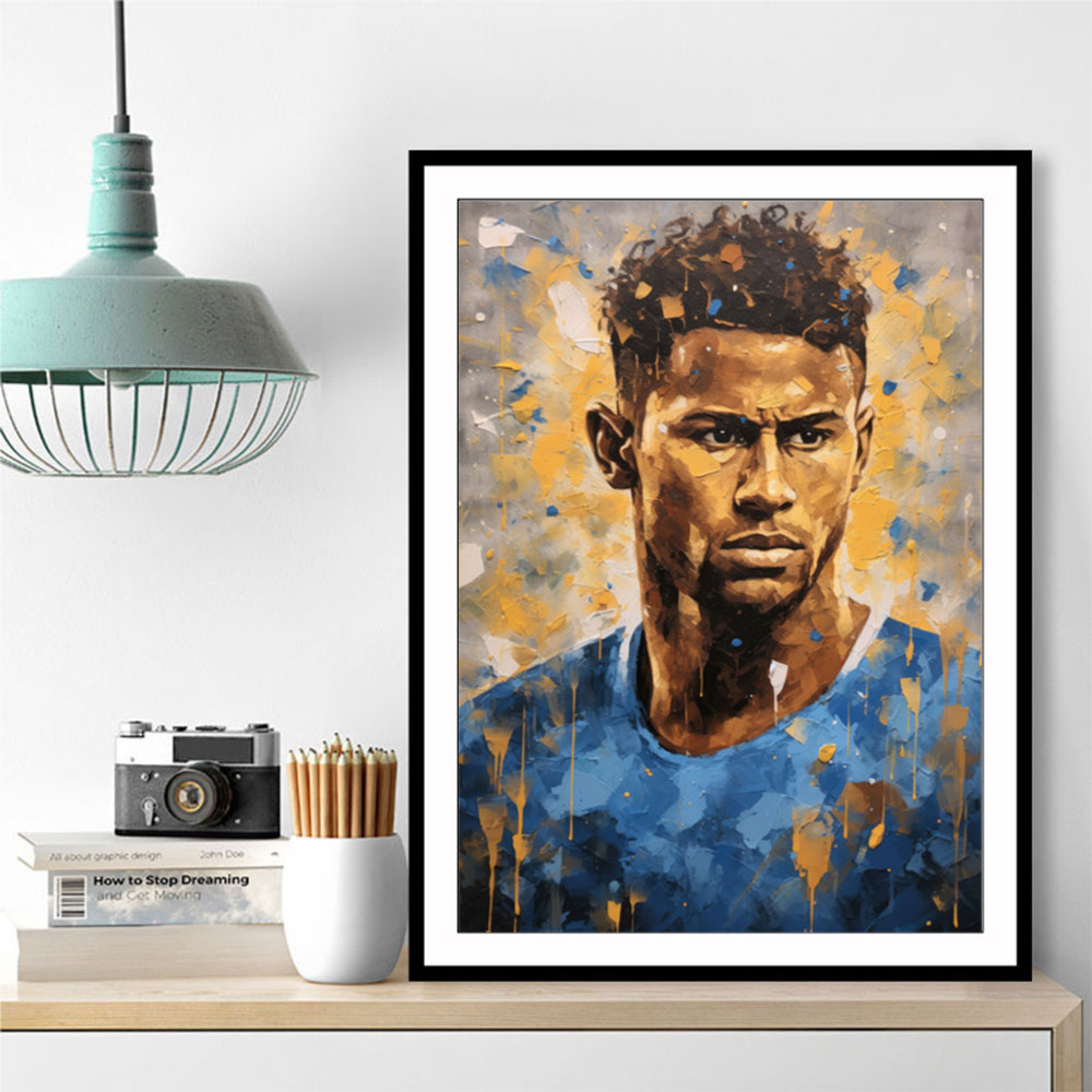 Neymar Abstract Portrait 2 Wall Art