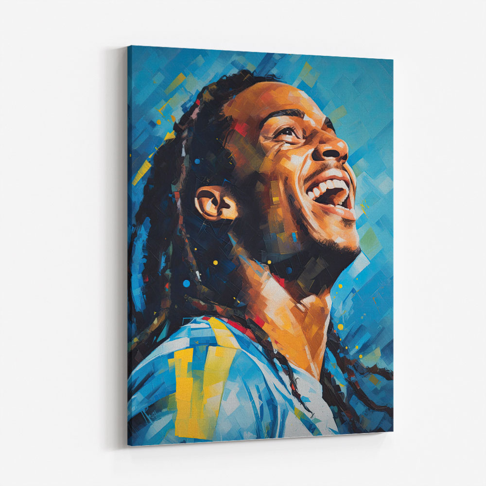 Ronaldinho Abstract Portrait Wall Art