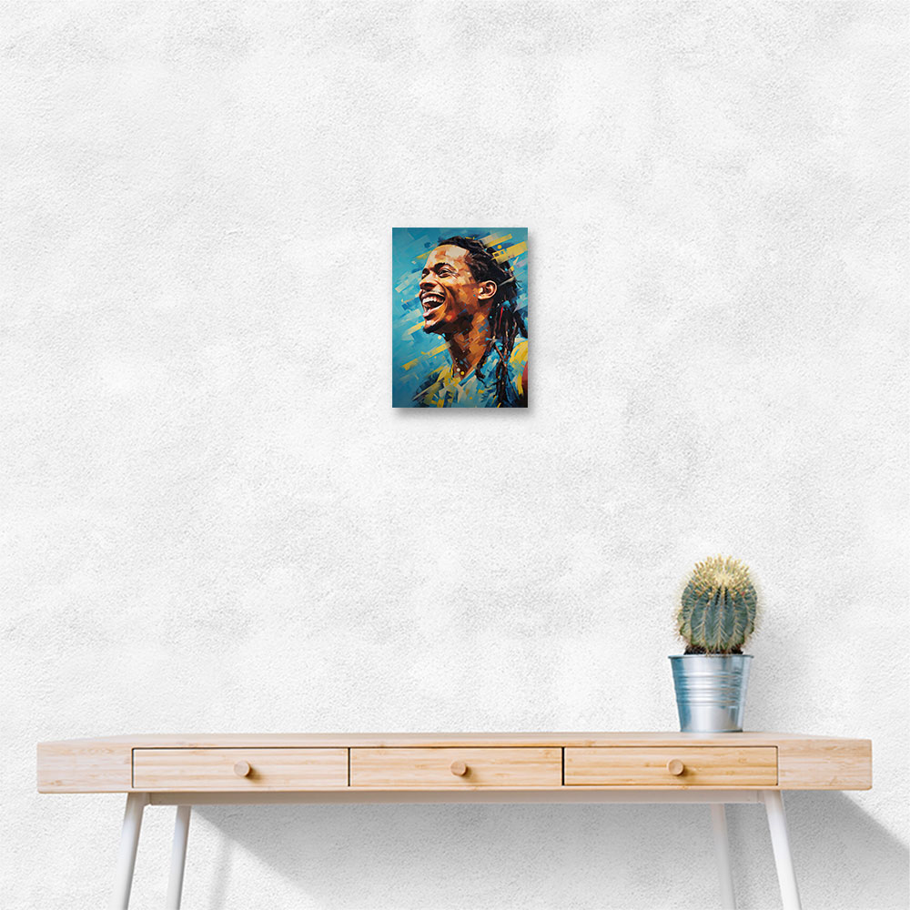 Ronaldinho Abstract Portrait 2 Wall Art