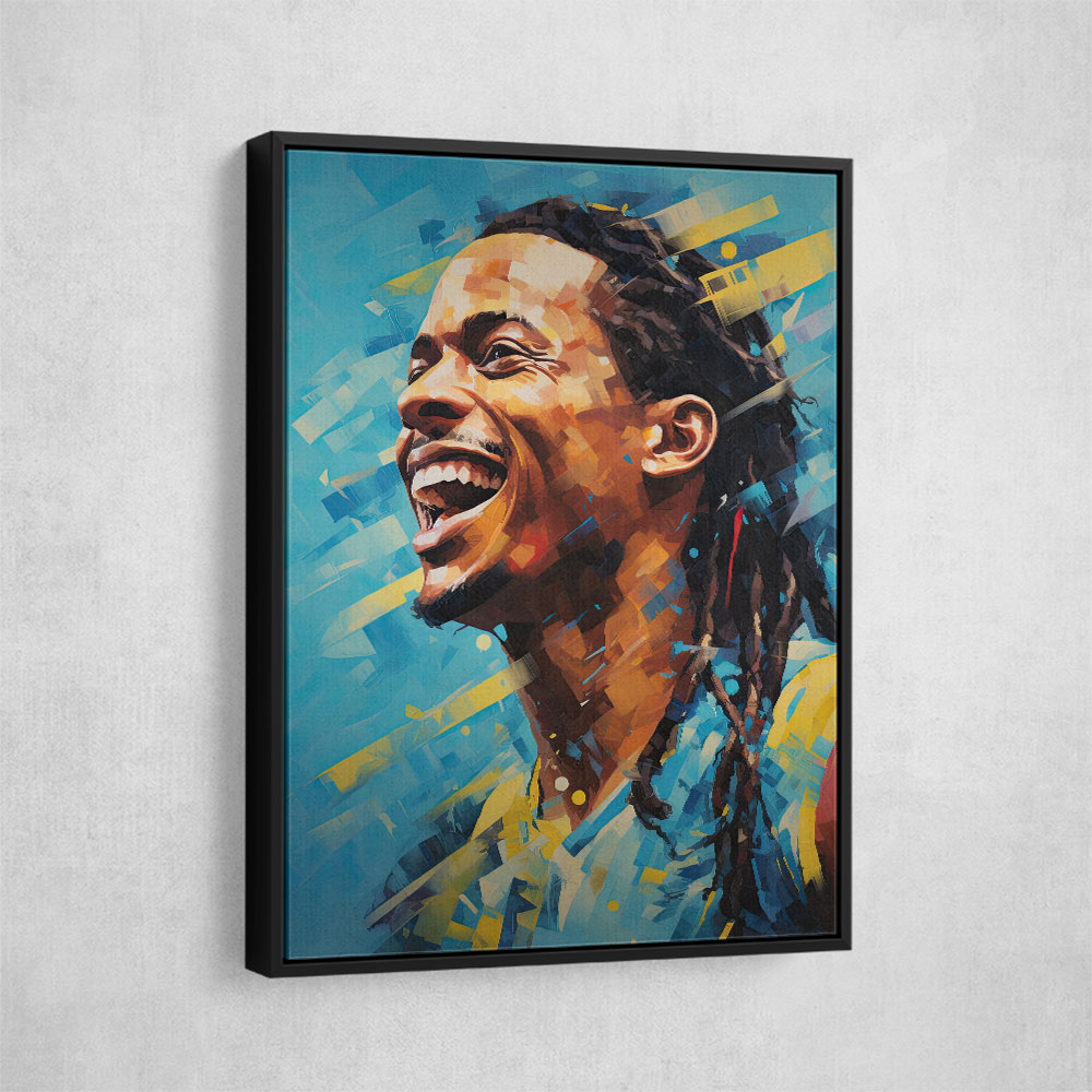 Ronaldinho Abstract Portrait 2 Wall Art