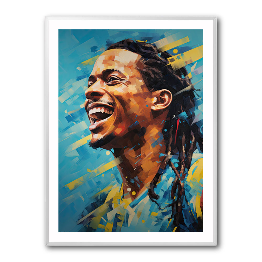 Ronaldinho Abstract Portrait 2 Wall Art