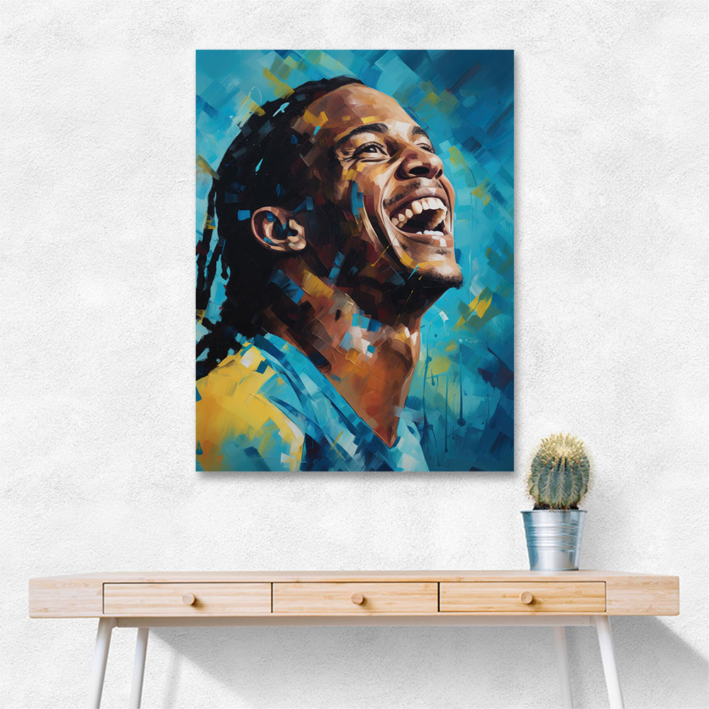 Ronaldinho Abstract Portrait 3 Wall Art