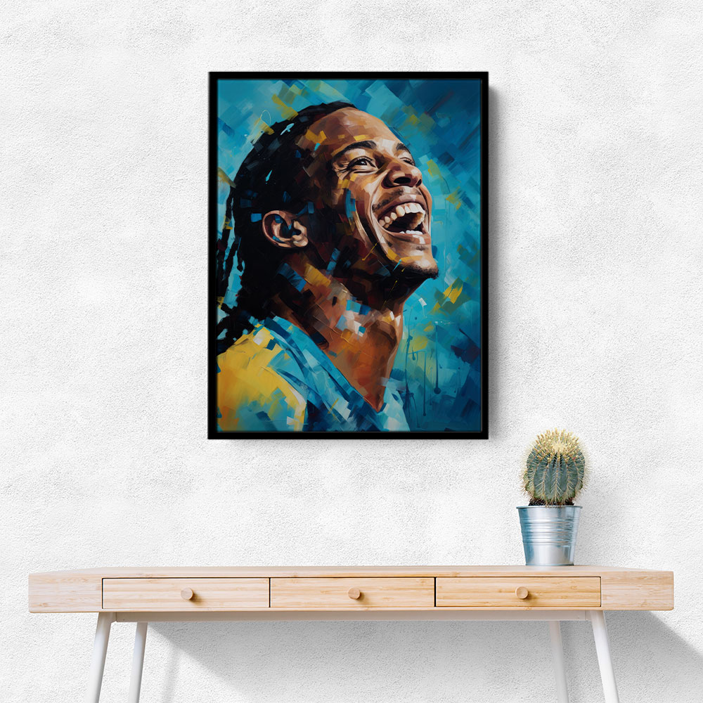 Ronaldinho Abstract Portrait 3 Wall Art