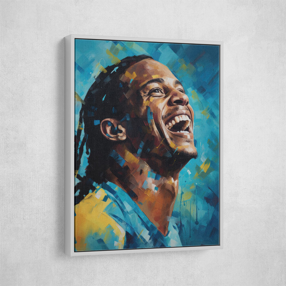 Ronaldinho Abstract Portrait 3 Wall Art