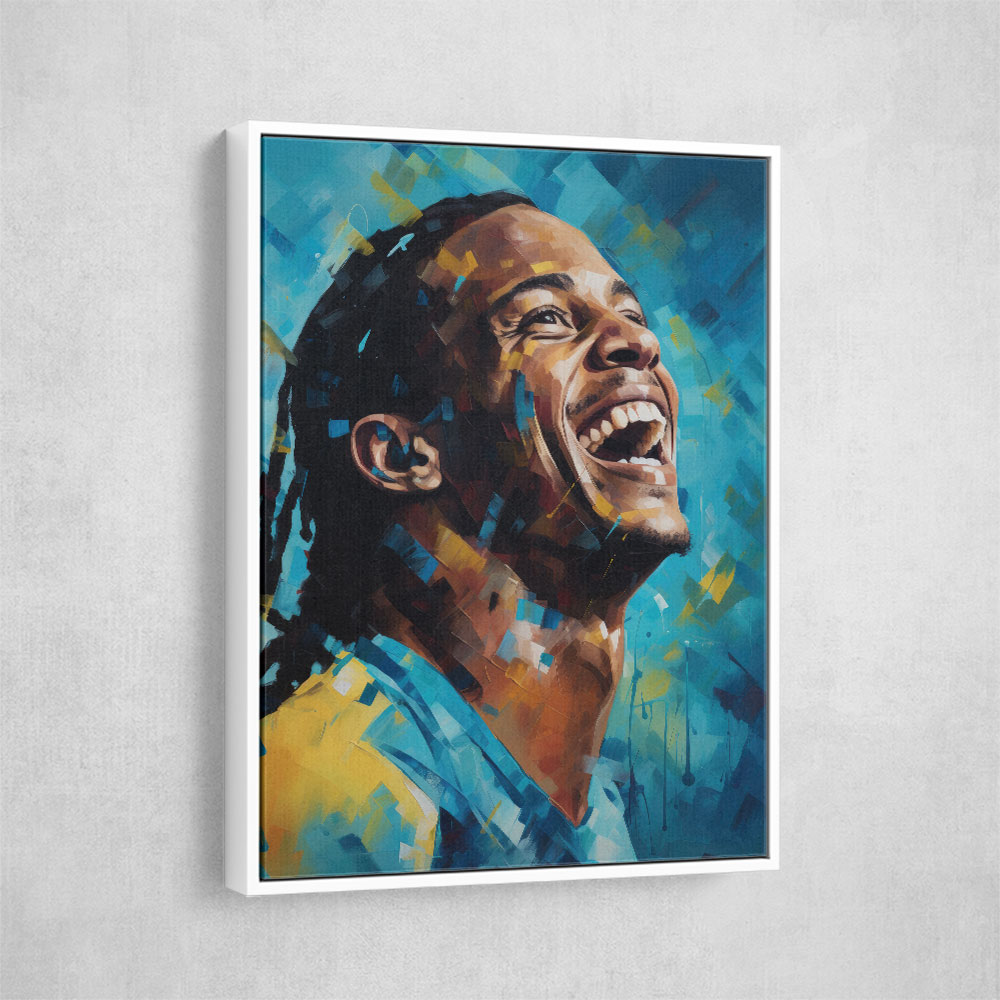 Ronaldinho Abstract Portrait 3 Wall Art