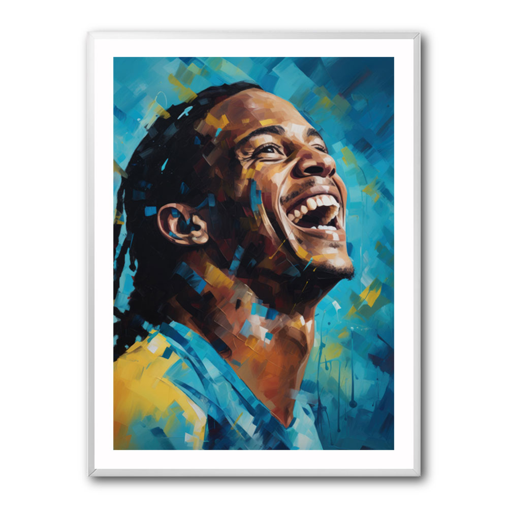 Ronaldinho Abstract Portrait 3 Wall Art