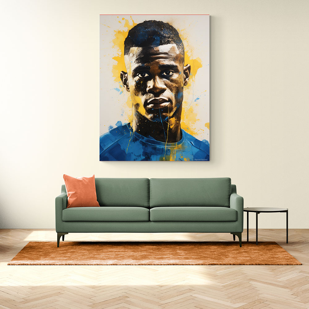 Vinicius Abstract Portrait 1 Wall Art