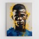 Vinicius Abstract Portrait 1 Wall Art