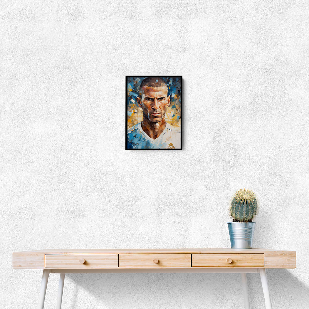 Zinedine Zidane Abstract Portrait Wall Art