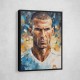 Zinedine Zidane Abstract Portrait Wall Art