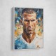 Zinedine Zidane Abstract Portrait Wall Art