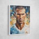 Zinedine Zidane Abstract Portrait Wall Art