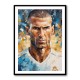 Zinedine Zidane Abstract Portrait Wall Art