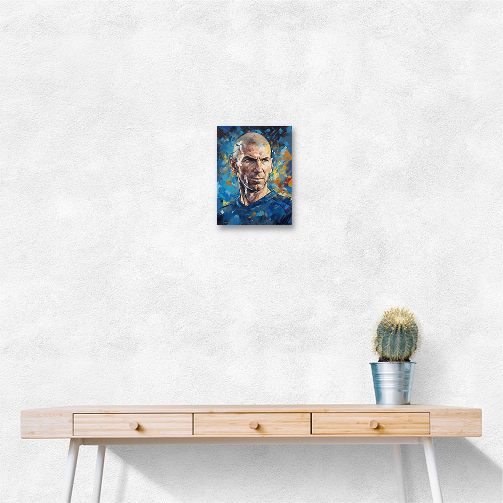 Zinedine Zidane Abstract Portrait 2 Wall Art